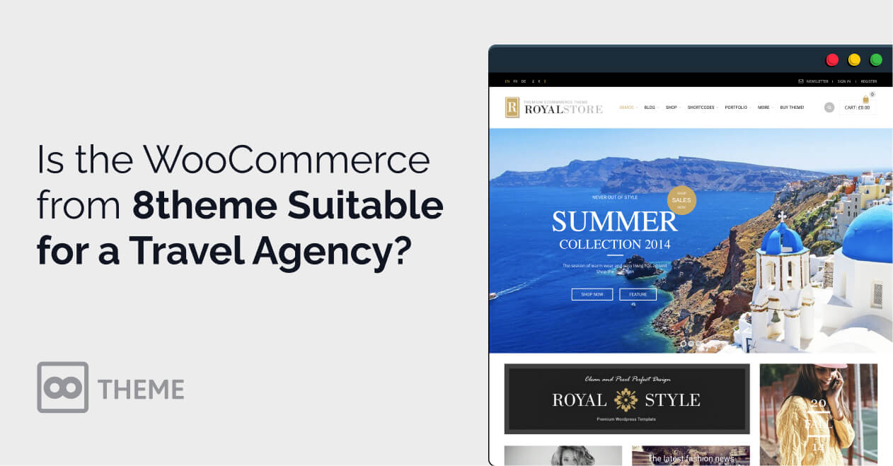 Is the WooCommerce from 8theme Suitable for a Travel Agency?